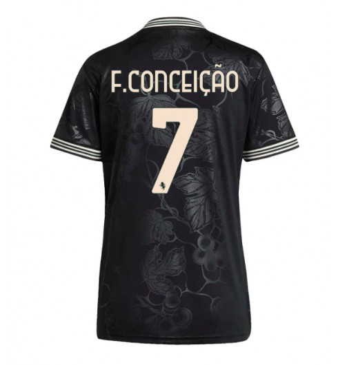 Juventus Francisco Conceicao #7 Alternativní Dres pro Dámské 2025-26 Krátký Rukáv Juventus Francisco Conceicao #7 Alternativní Dres pro Dámské 2025-26 Krátký Rukáv